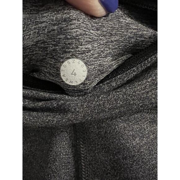 Lululemon Gray Full On Luxtreme Speed Up Leggings Media Pockets Sz 4 - Picture 5 of 5